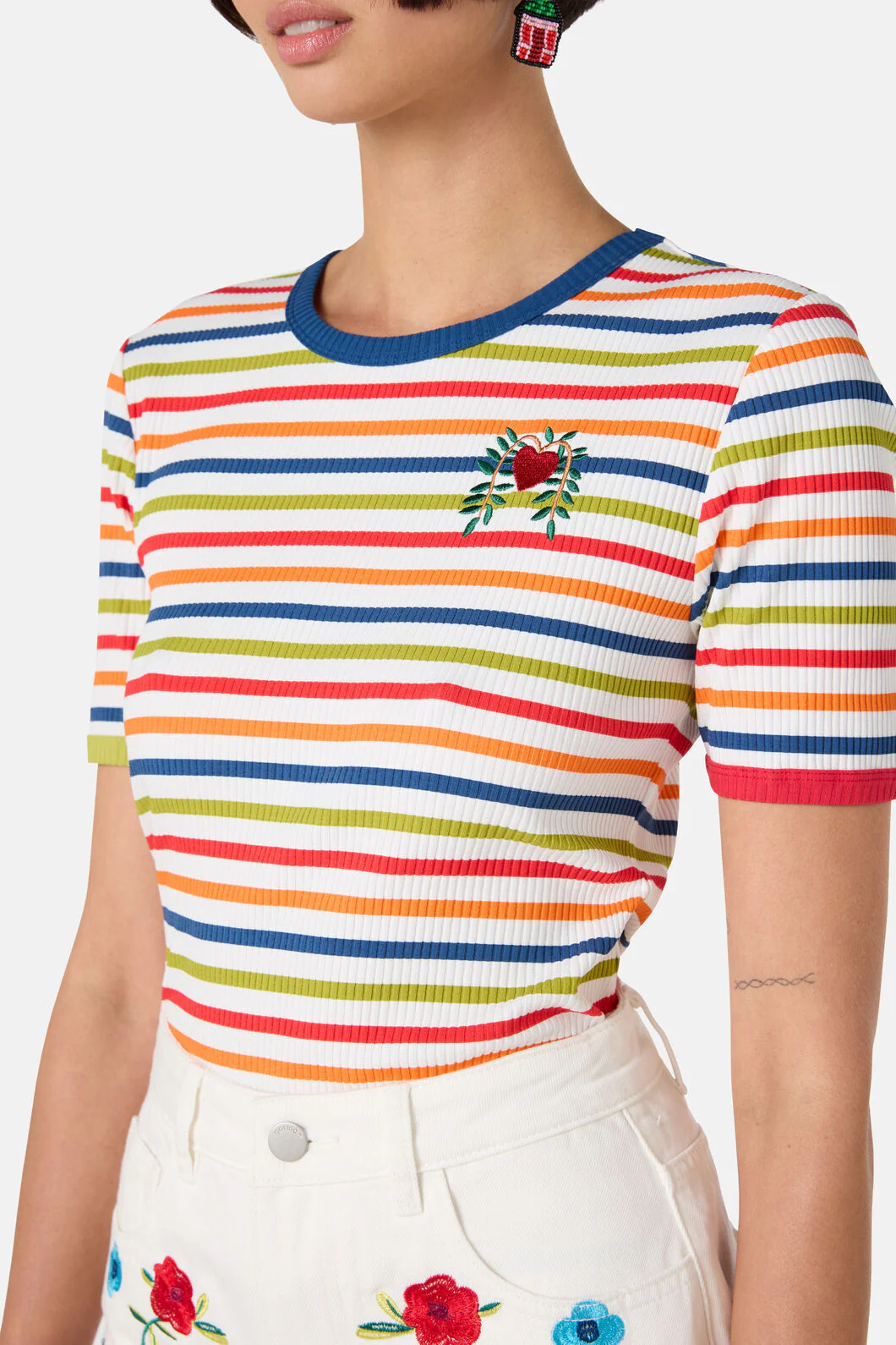 Little Things Striped Tee - Image 5